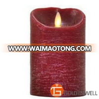 Water Wave Dancing Flame LED Candle with Timer and Remote for Home/Holiday Decoration