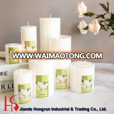 Handmade Colorful scented pillar candles