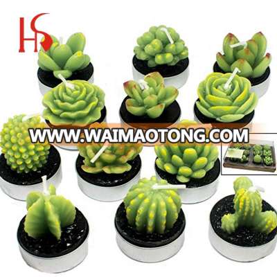 Customer design Cactus shaped carved candles