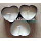 Love Shape White Candle with Tin Box